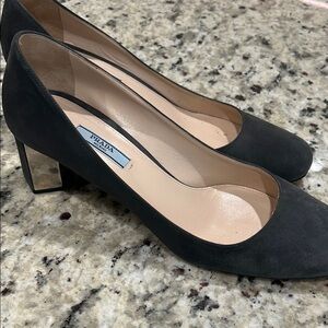 Prada Women's Black Suede Pumps